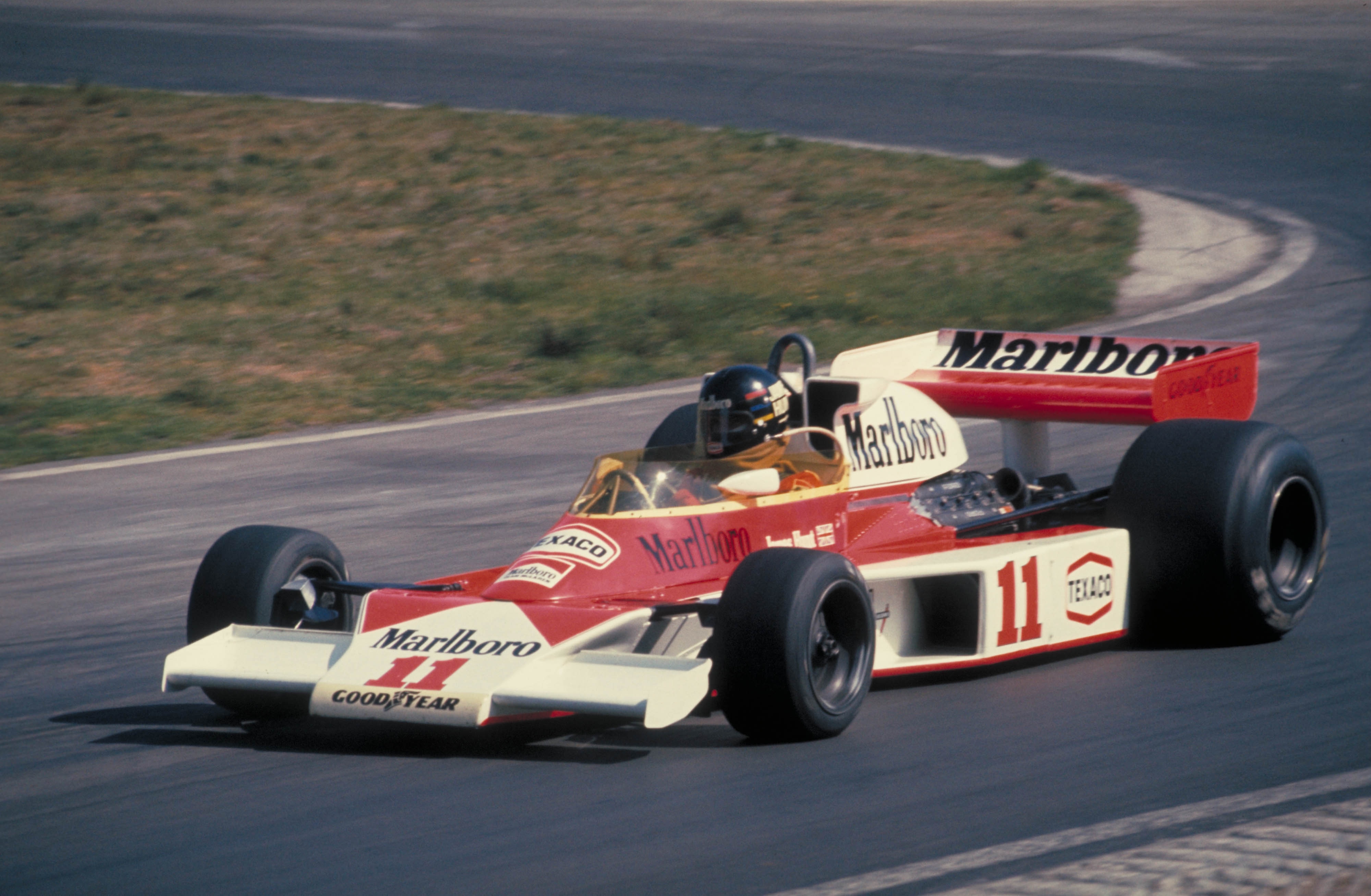 James Hunt no Grande Prêmio da Bélgica, em 1976